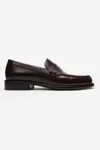 ERKEK DERİ LOAFER AYAKKABI - BORDO