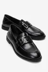 KADIN DERİ LOAFER - SIYAH