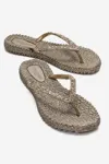 KADIN PARMAK ARASI FLIP FLOP TERLİK - PLATIN