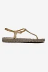 KADIN PARMAK ARASI FLIP FLOP SANDALET - PLATIN