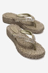 KADIN PARMAK ARASI FLIP FLOP TERLİK - PLATIN
