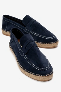 ERKEK DERİ LOAFER ESPADRİL AYAKKABI - LACI SUET