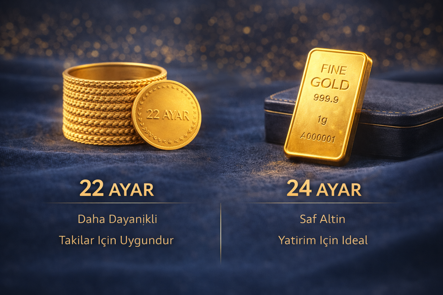 22 Ayar ve 24 Ayar Altın Arasındaki Fark