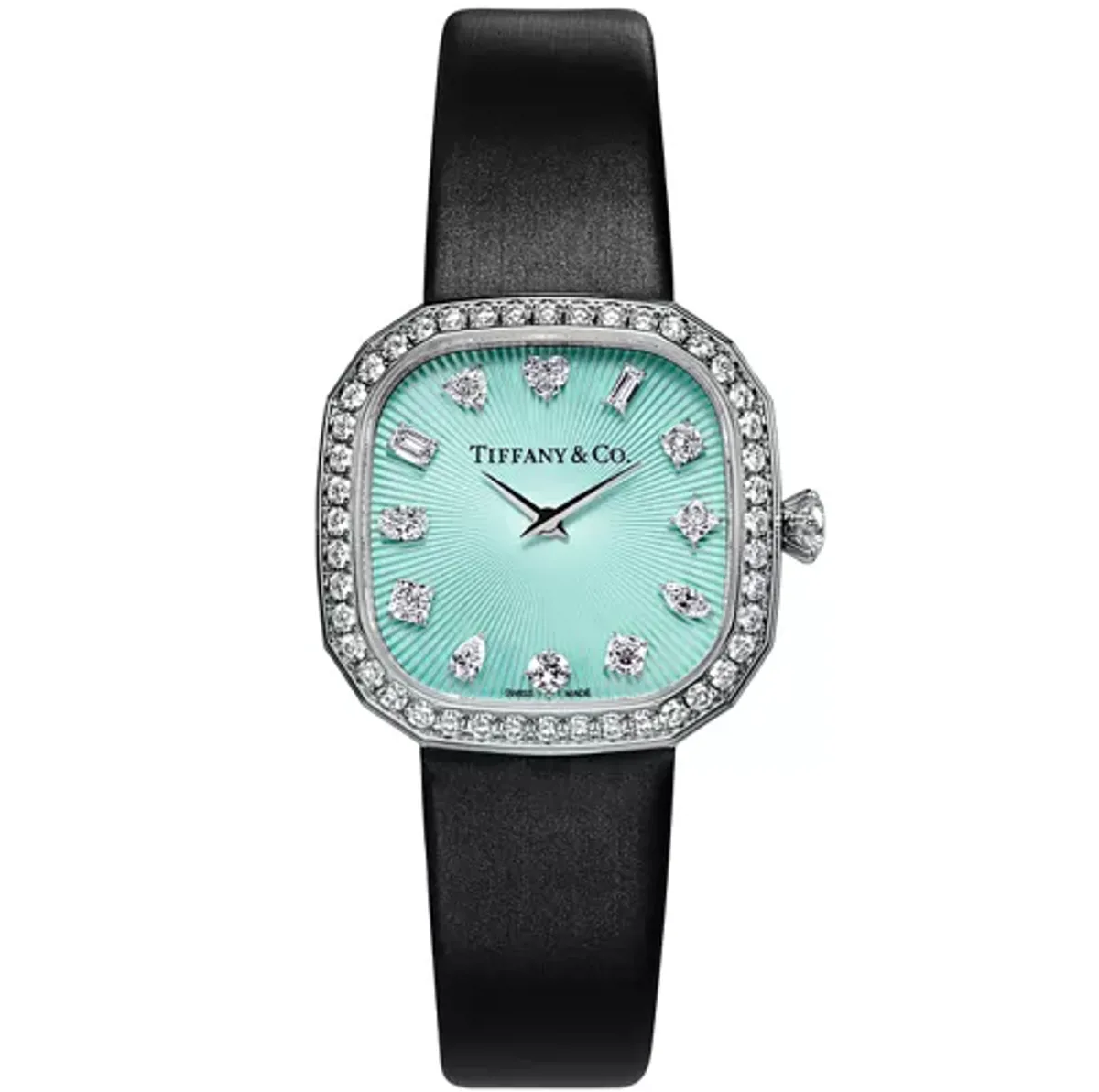 Tiffany Eternity 28 mm Pırlantalı Saat Tiffany Mavisi - Tiffany & Co. - Ürün Görseli 1