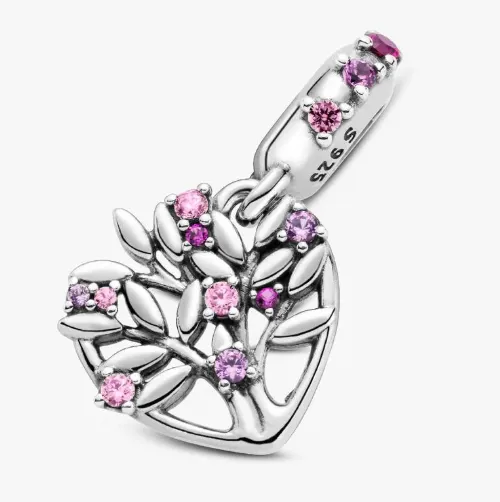 Tematik charm — yaşam ağacı pembe