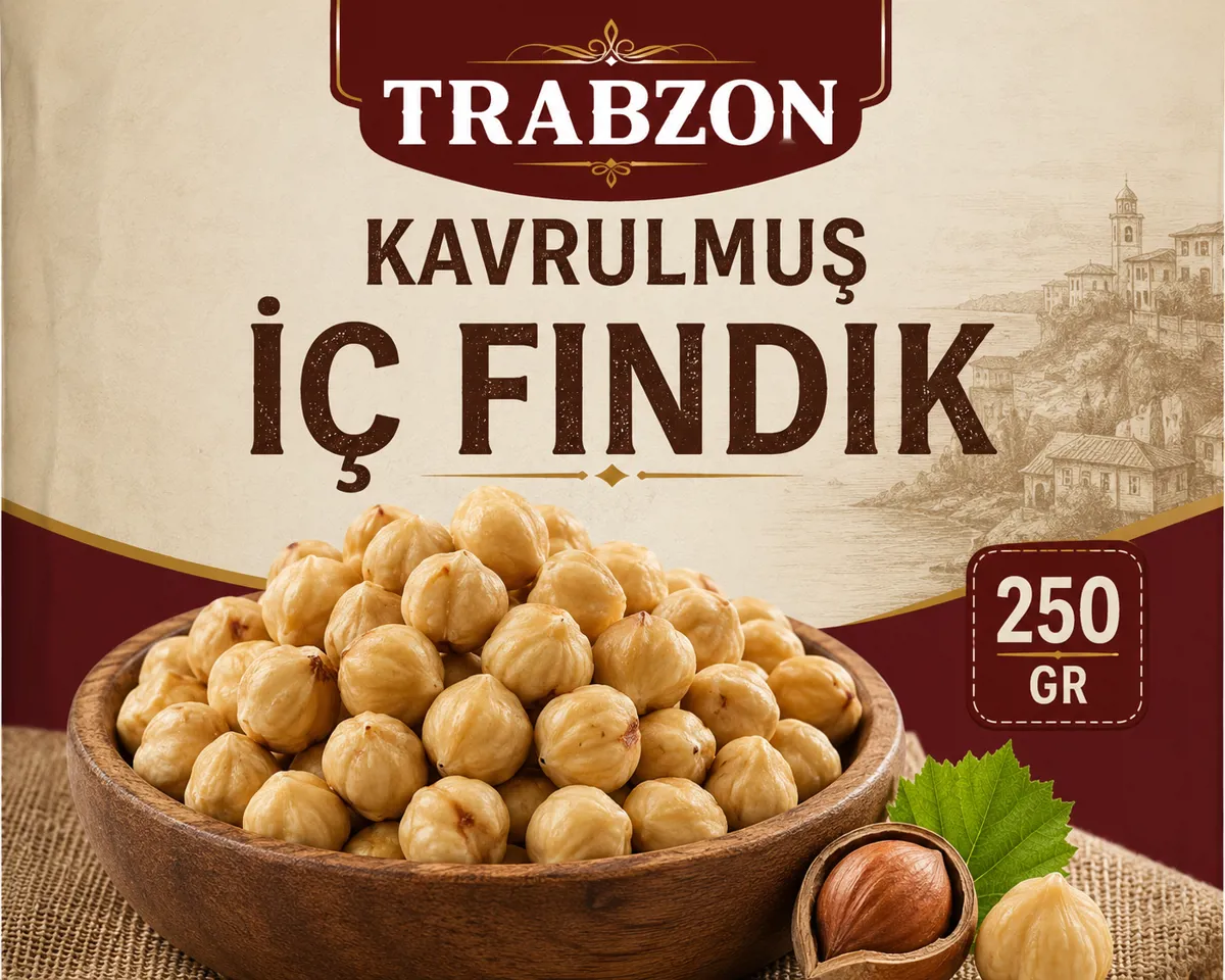 TRABZON KAVRULMUŞ İÇ FINDIK 250 GR - Ürün Görseli 1