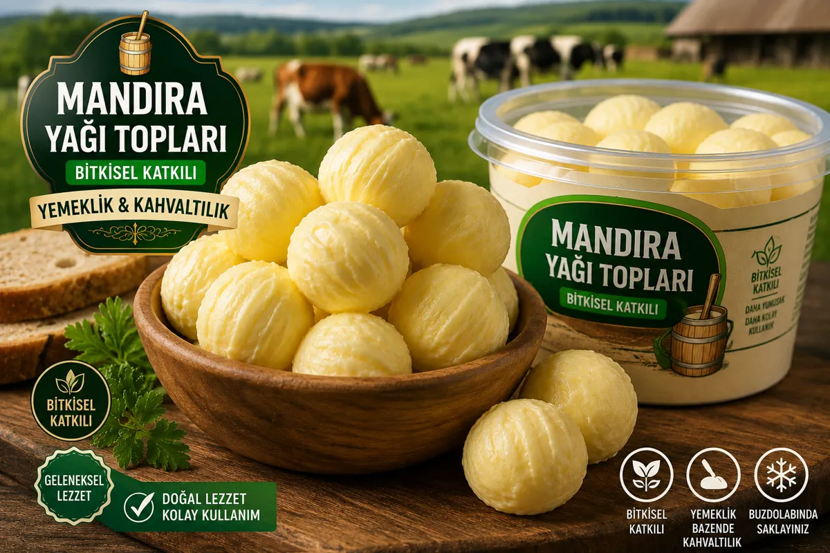 MANDIRA YAĞI BİTKİSELLİ - YEŞİL BEŞİKDÜZÜ MANDIRA - Ürün Görseli 1