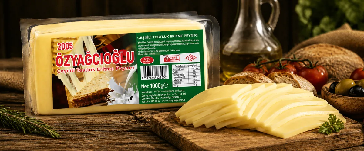 ÖZYAĞCIOĞLU BLOK TOST KAŞAR 1 KG - HEKİMOĞLU SÜT ÖZYAĞCIOĞLU - Ürün Görseli 1