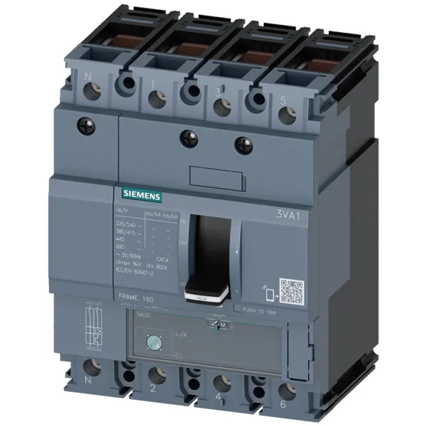 SIEMENS 36KA 88-125A 4KUTUPLU KOMPAKT ŞALTER - SIEMENS - Ürün Görseli 1