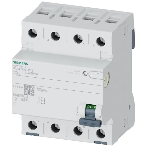 SIEMENS 3X40A 30MA TİP B KAÇAK AKIM RÖLESİ - SIEMENS - Ürün Görseli 1