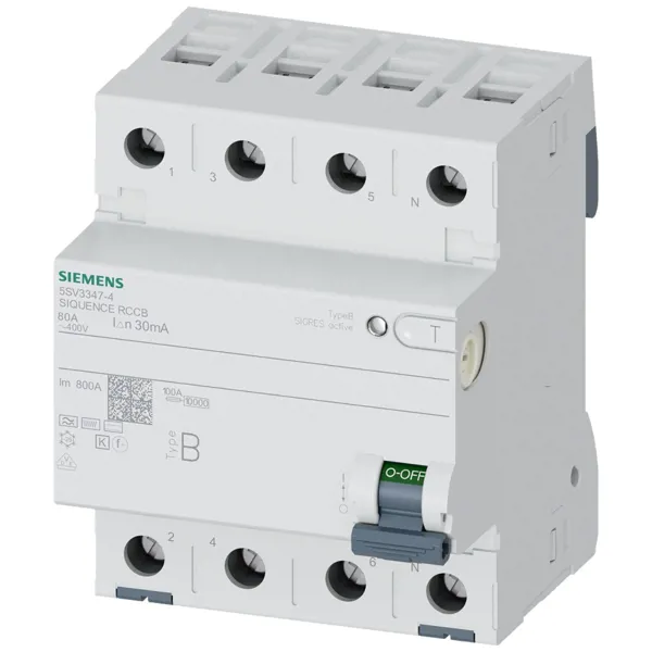 SIEMENS 3X80A 30MA TİP B KAÇAK AKIM RÖLESİ - SIEMENS - Ürün Görseli 1