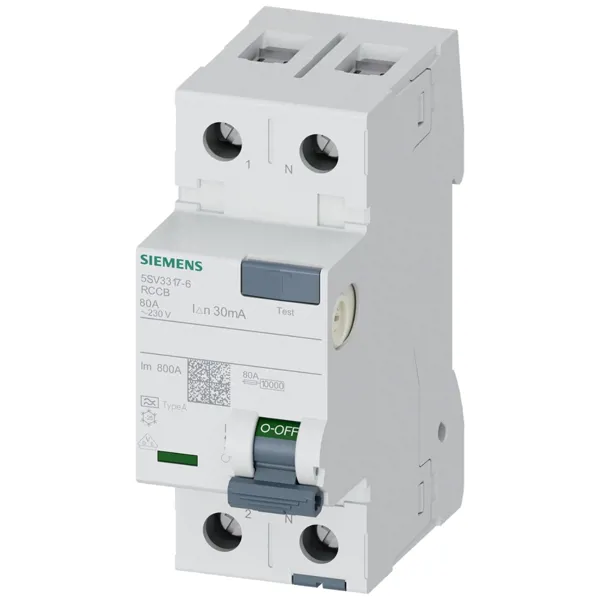 SIEMENS 2X80A 30MA TİP A KAÇAK AKIM RÖLESİ - SIEMENS - Ürün Görseli 1