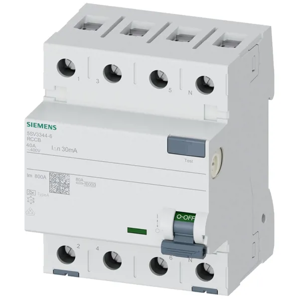 SIEMENS 4X40A 30MA TİP A KAÇAK AKIM RÖLESİ  - SIEMENS - Ürün Görseli 1