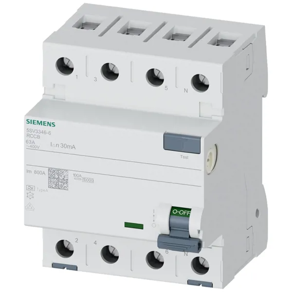 SIEMENS 4X63A 30MA TİP A KAÇAK AKIM RÖLESİ  - SIEMENS - Ürün Görseli 1
