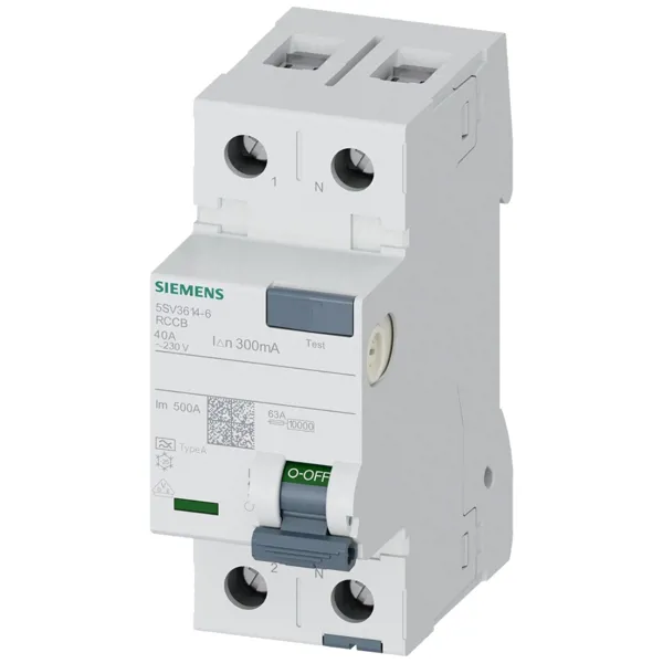 SIEMENS 2X40A 300MA TİP A KAÇAK AKIM RÖLESİ  - SIEMENS - Ürün Görseli 1