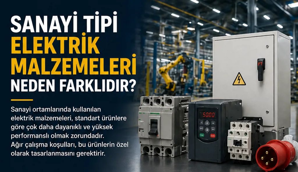Sanayi Tipi Elektrik Malzemeleri Neden Farklıdır?