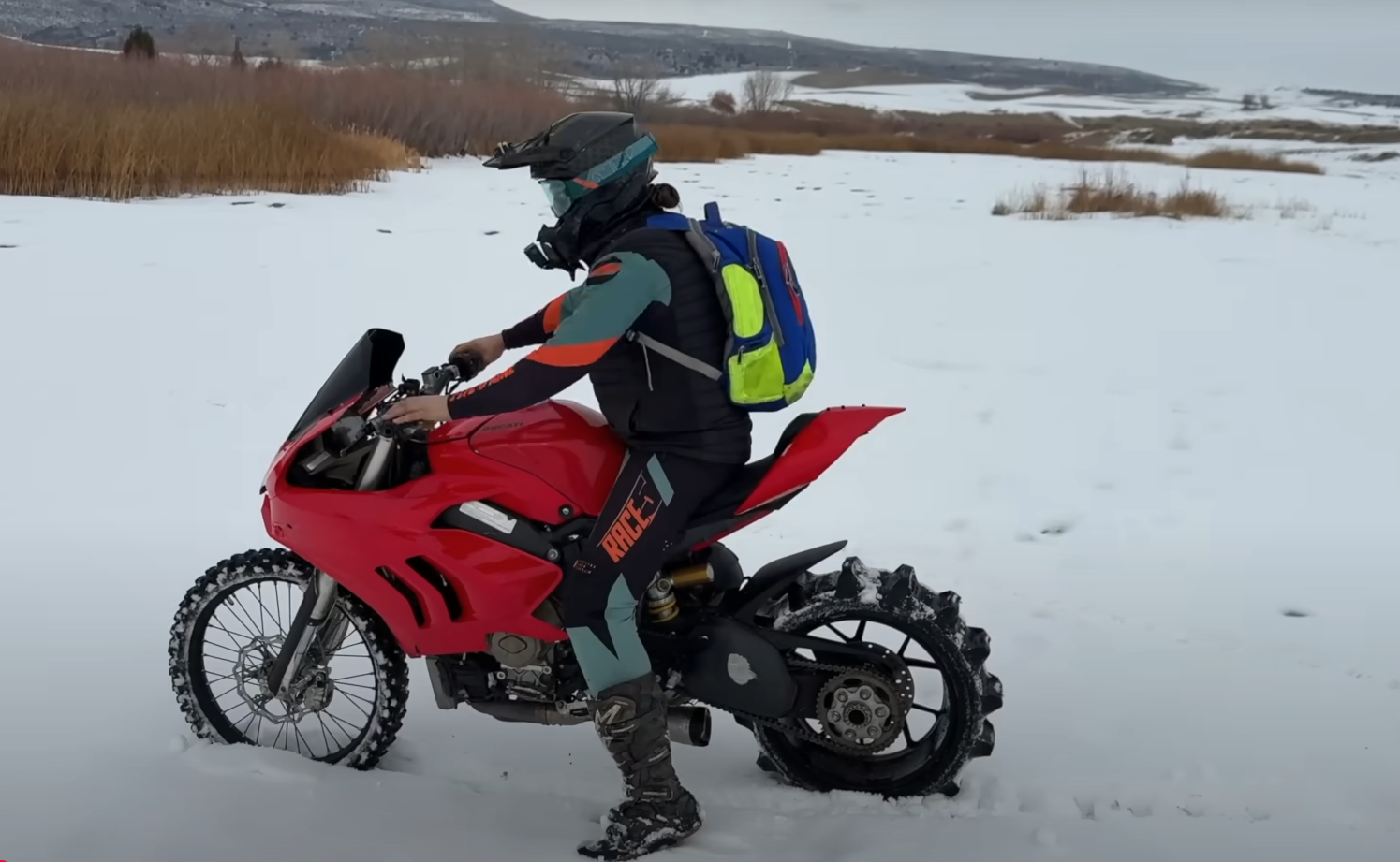 Ducati Panigale V4 off-road