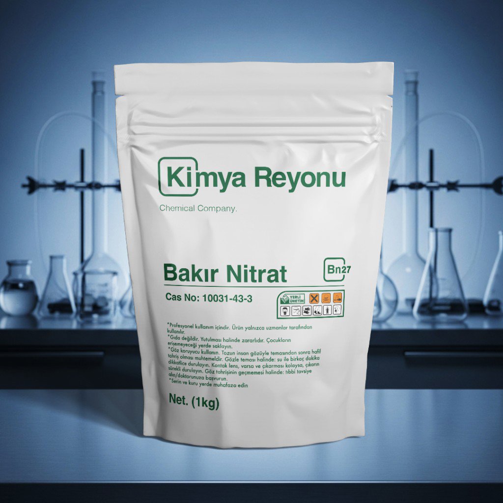 Bakır Nitrat (Cu(NO₃)₂) Nedir? Kullanım Alanları ve Teknik Özellikleri