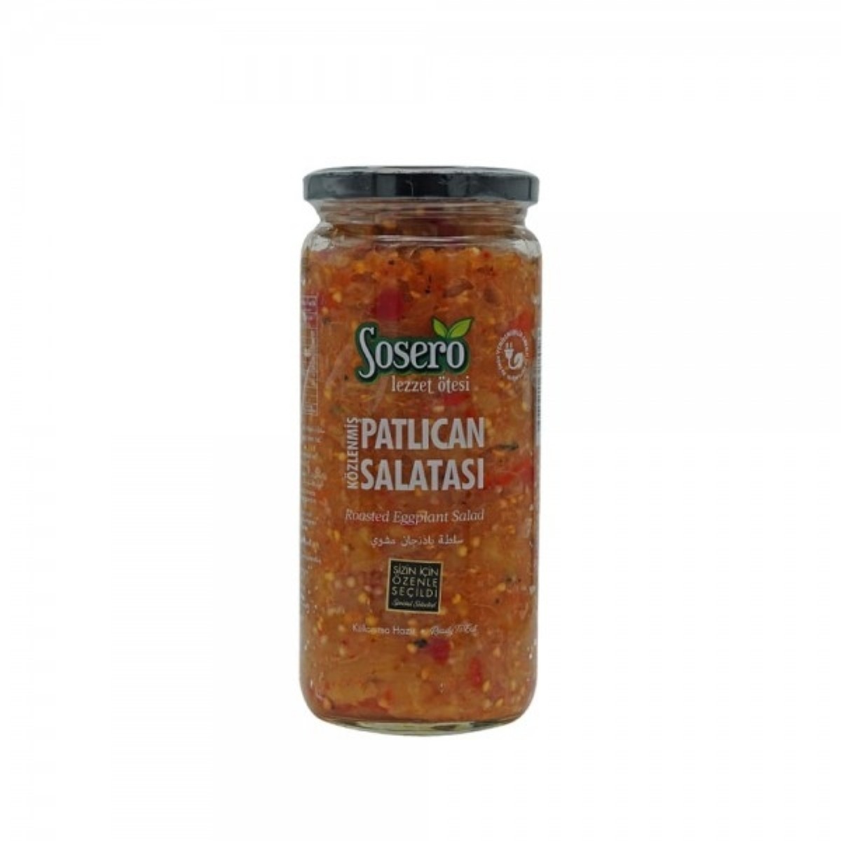 Sosero Közlenmiş Patlıcan Salatası 435 gr Cam Kavanoz