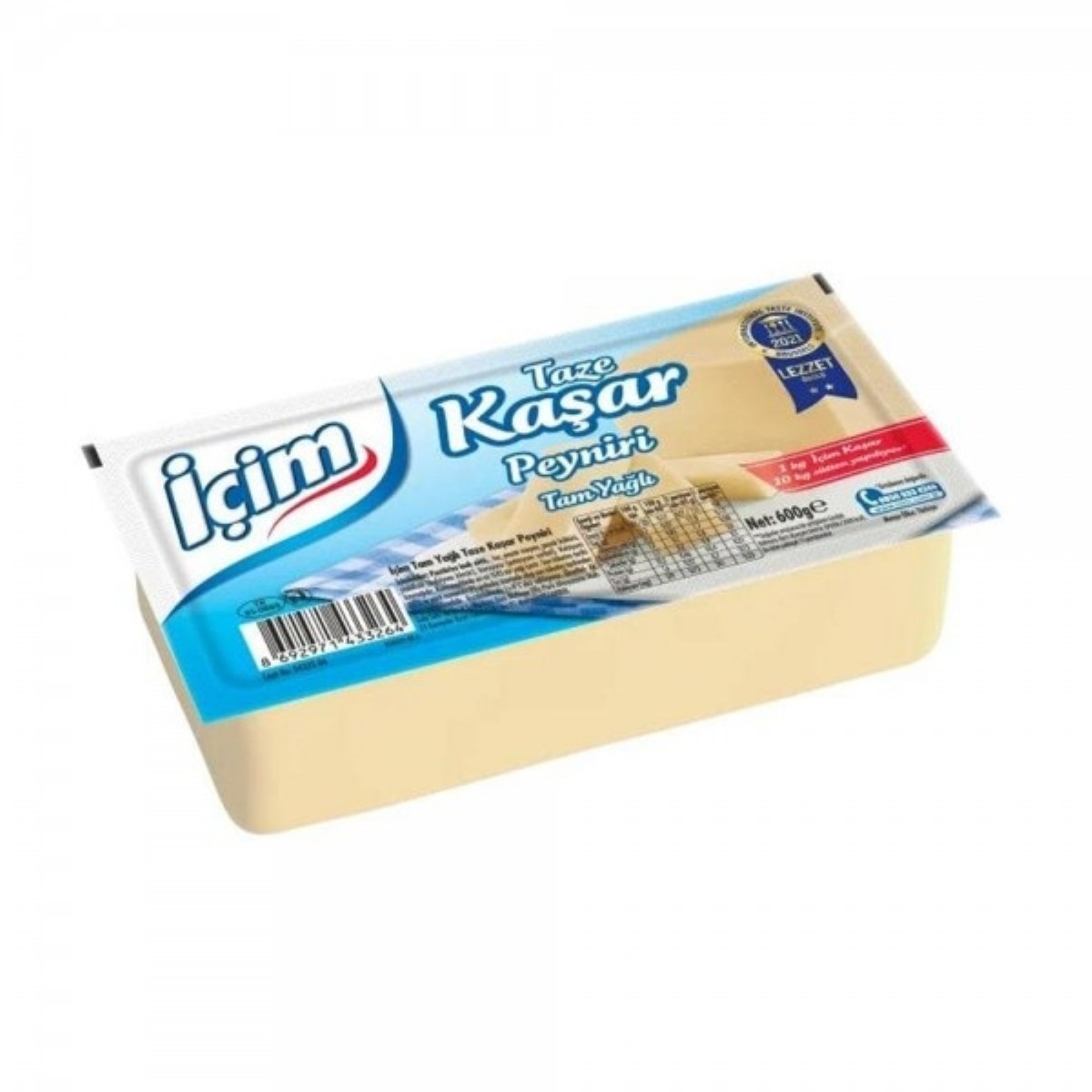 İçim Tam YağIı Kaşar Peyniri 600 gr