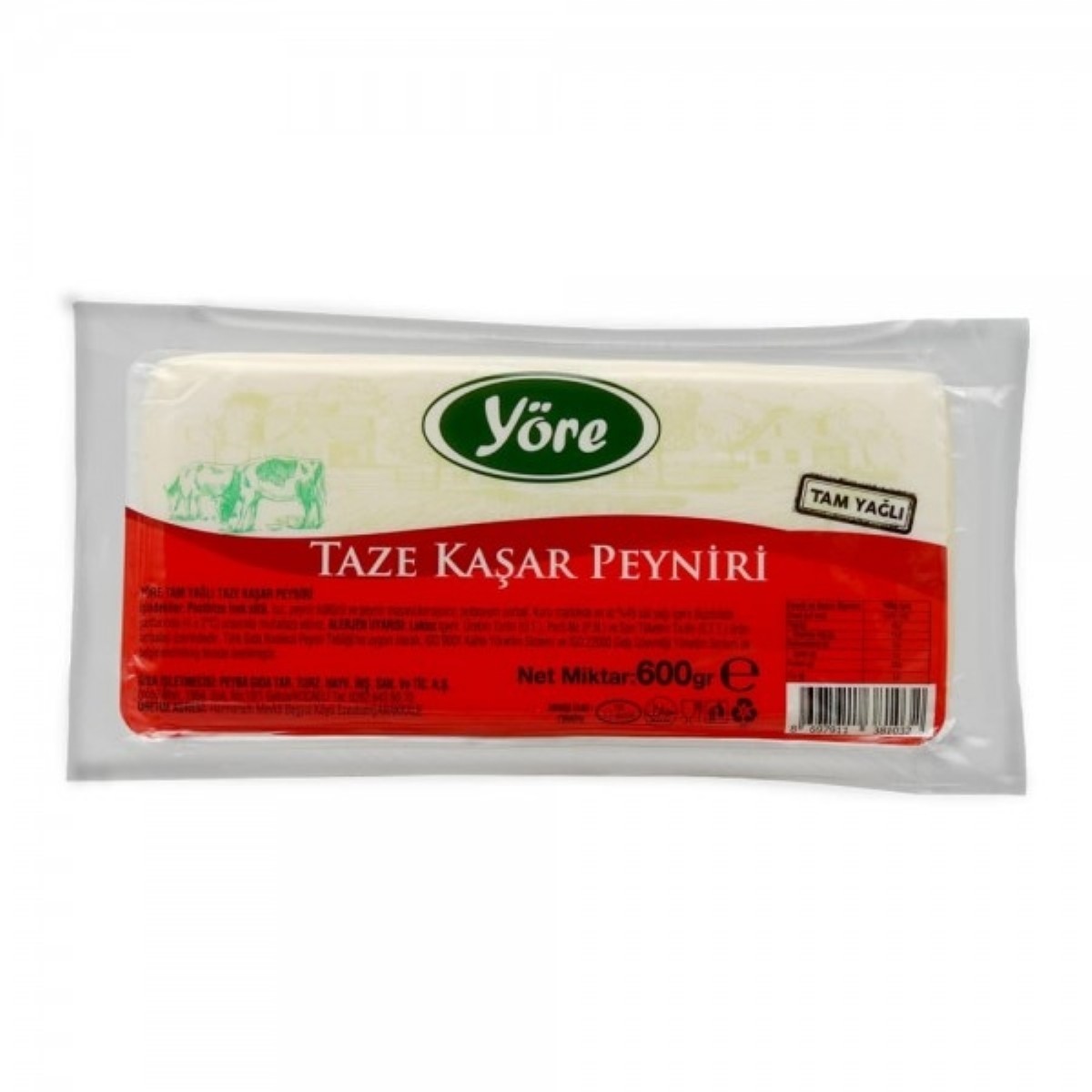 Yöre Taze Kaşar Peyniri 600 gr