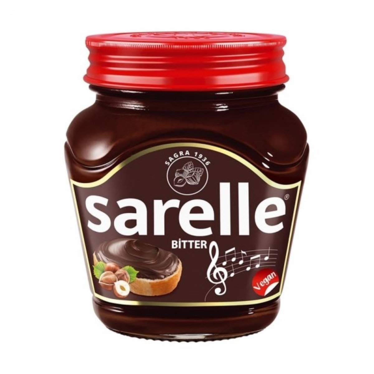 Sarelle Bitter Kakaolu Fındık Ezmesi 350 gr Kavanoz