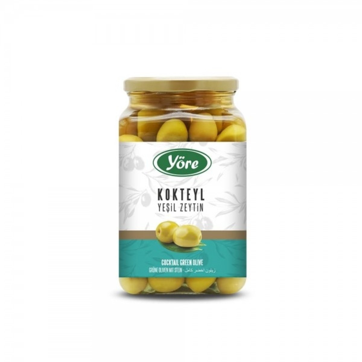 Yöre Kokteyl İşlem Görmüş Salamura Yeşil Zeytin 550 gr (161-180/3XL)