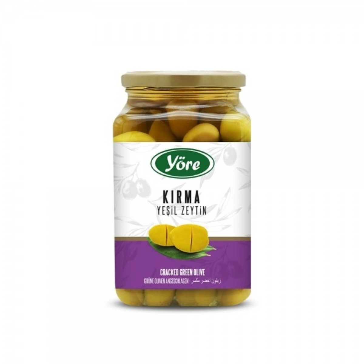 Yöre Domat Çeşidi İşlem Görmüş Salamura Kırma Yeşil Zeytin 550 gr
