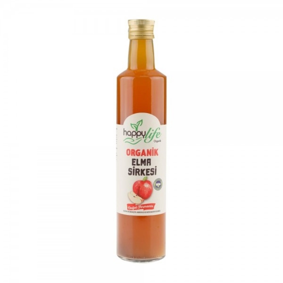 Happylife Organik Elma Sirkesi Cam 500 ml