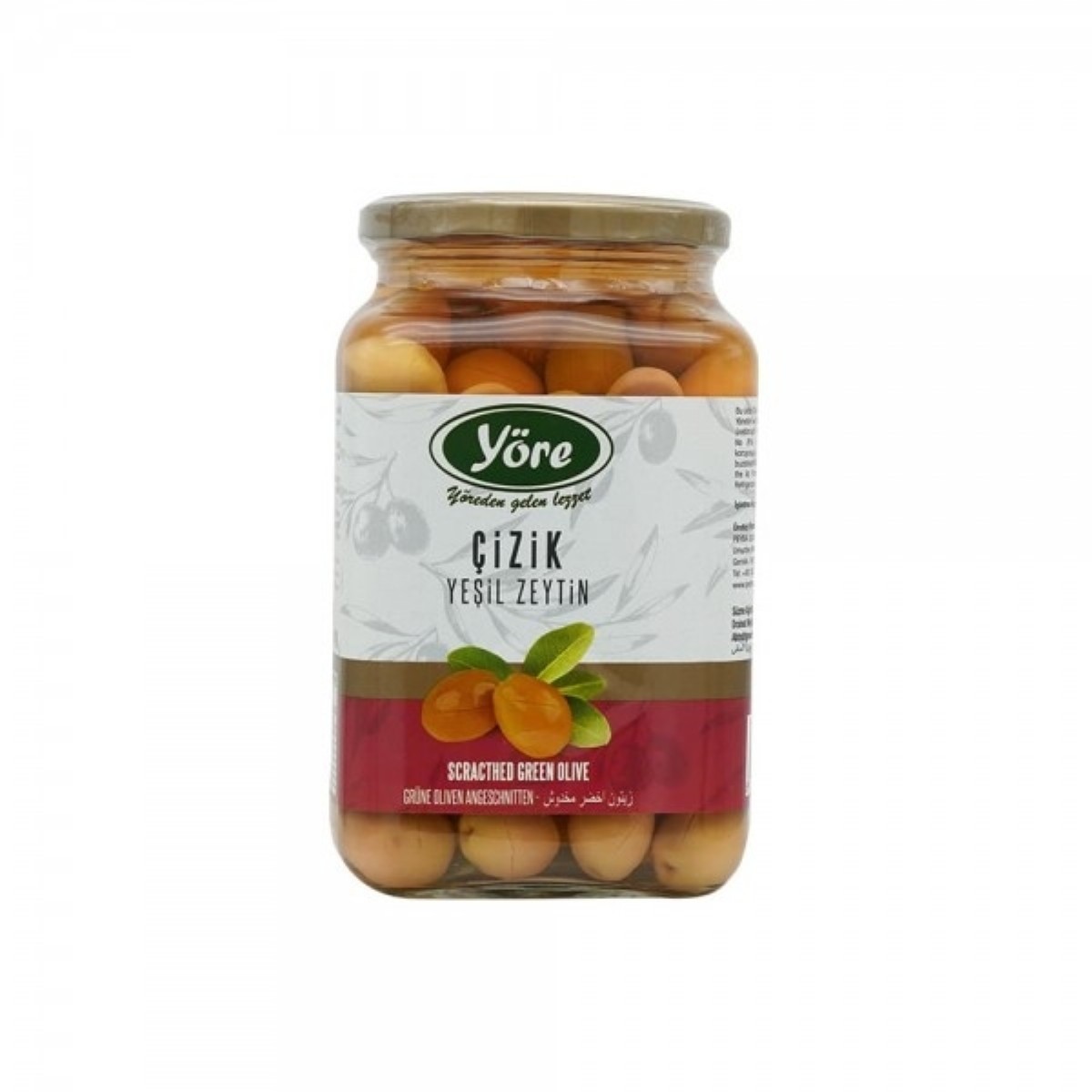 Yöre Edremit Çeşidi İşlem Görmüş Salamura Çizik Yeşil Zeytin 550 gr