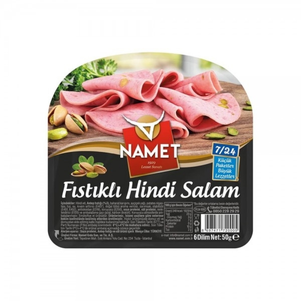 Namet Hindi Fıstıklı Salam 50 gr