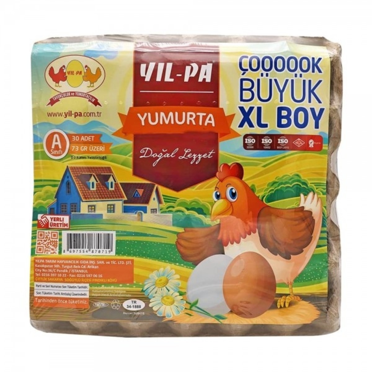 Yilpa Çok Büyük Boy 30'lu Yumurta