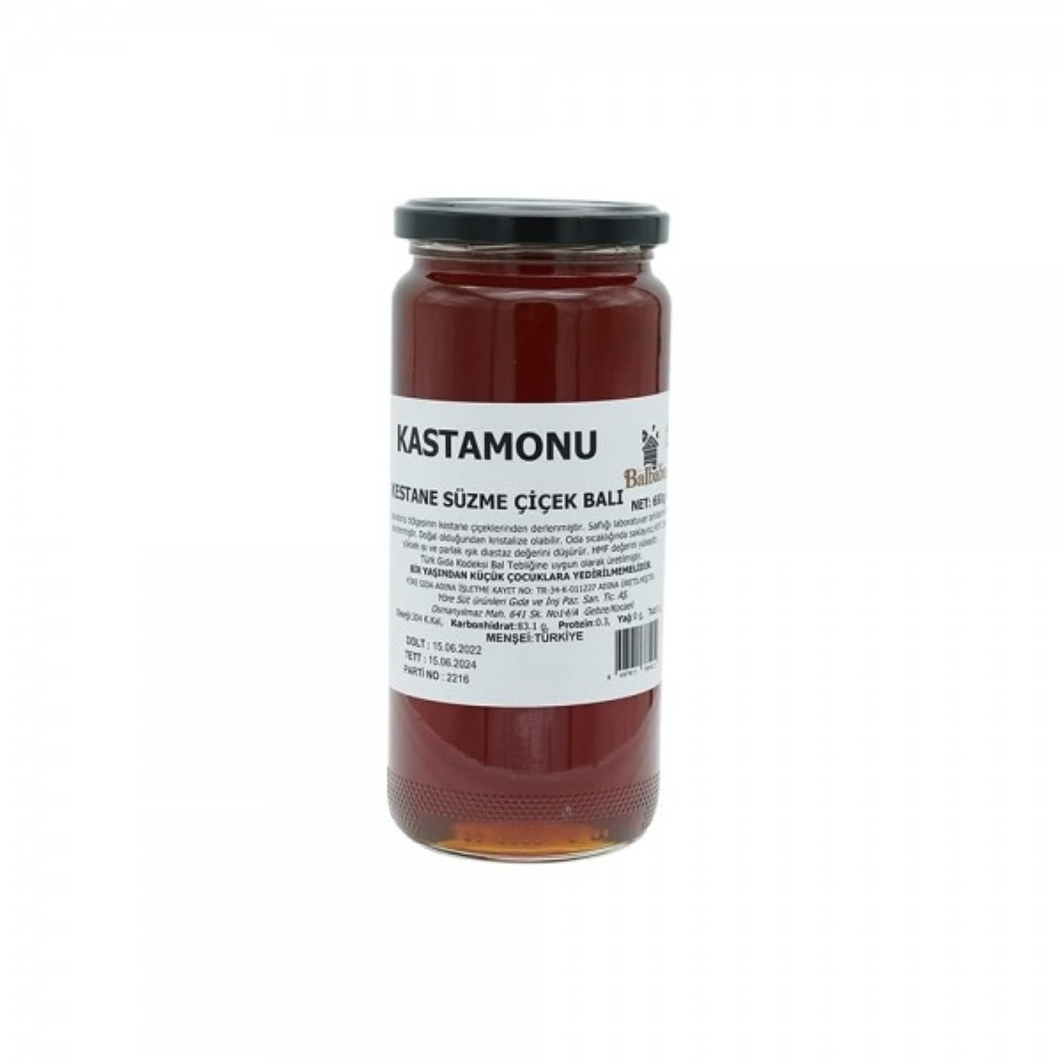 Balbaba Süzme Kestane Çiçek Balı 650 gr