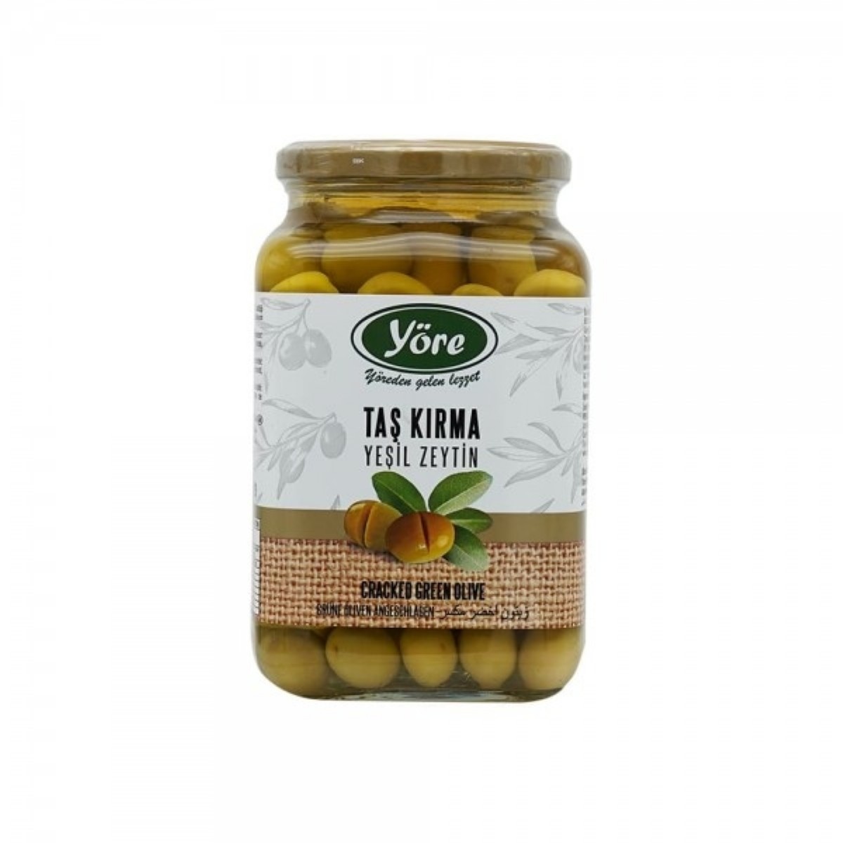 Yöre İşlem Görmüş Salamura Kırma Yeşil Zeytin 550 gr