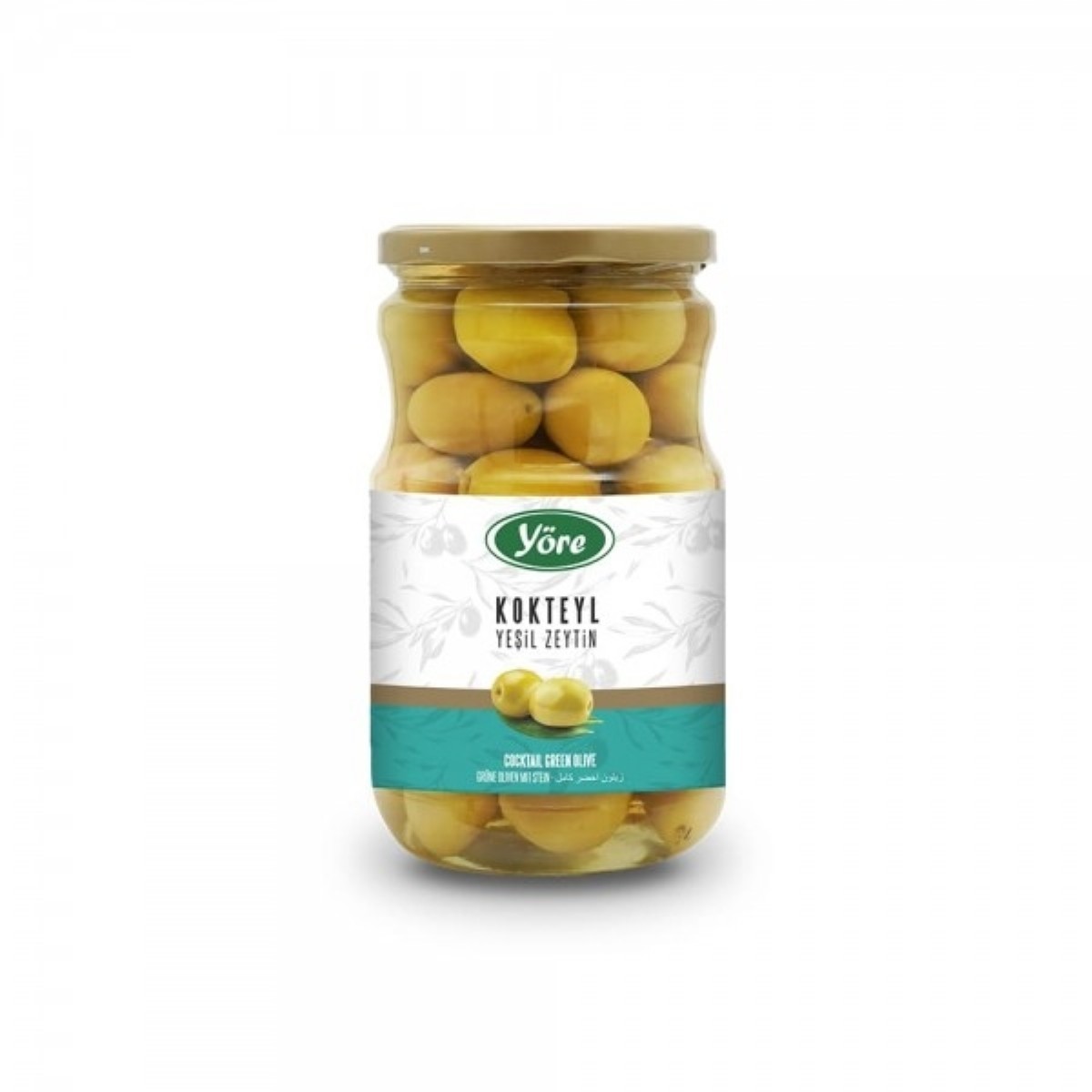 Yöre Domat Çeşidi İşlem Görmüş Kokteyl Yeşil Zeytin 400 gr