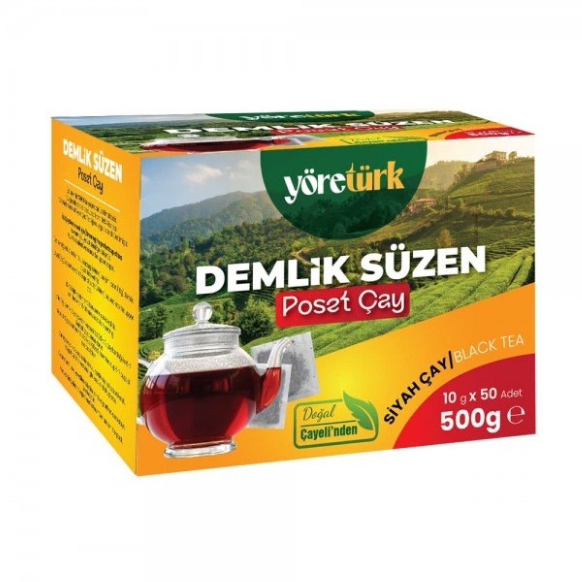 Yöretürk Demlik Süzen Poşet Çay 500 gr