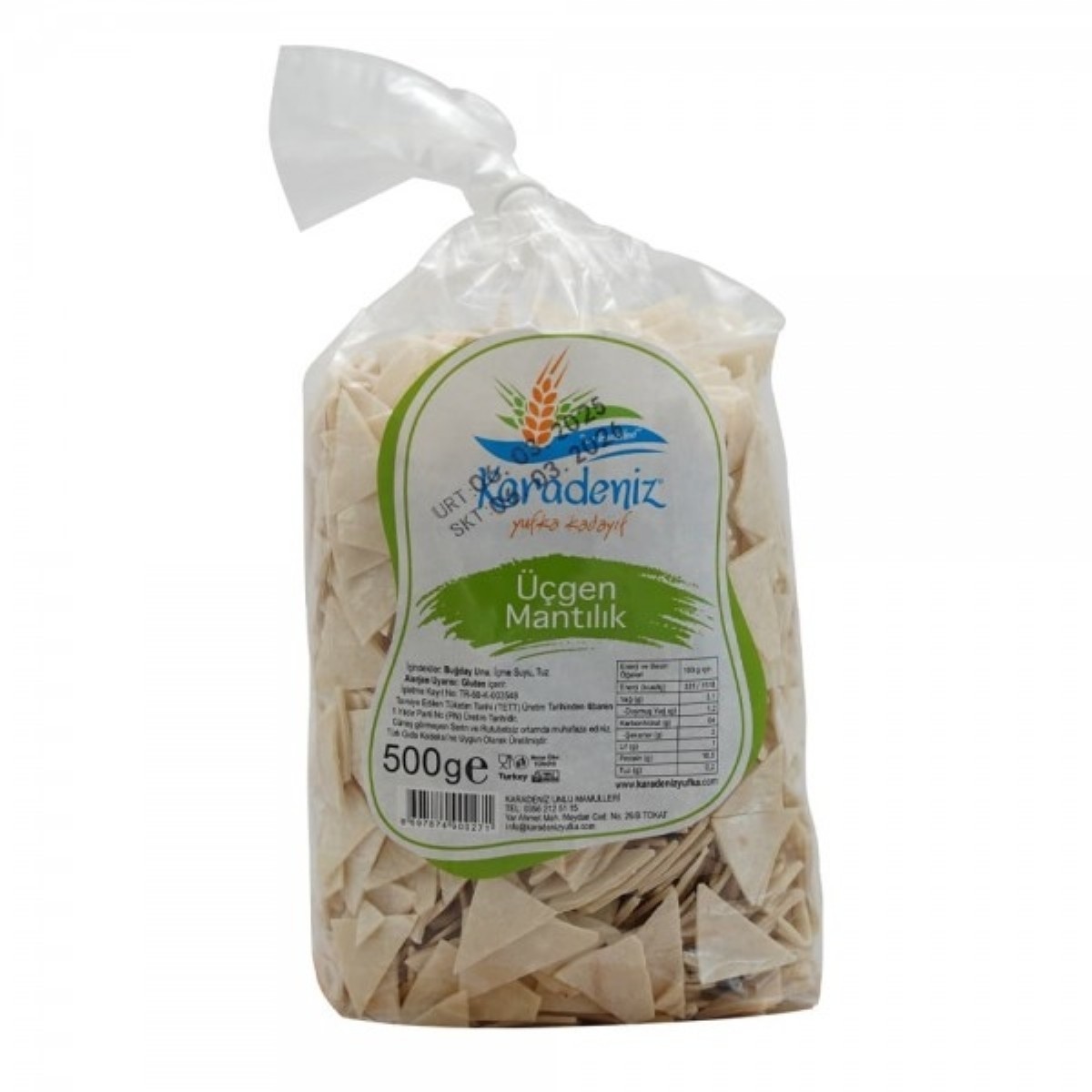Karadeniz Mantılık Üçgen Erişte 500 gr