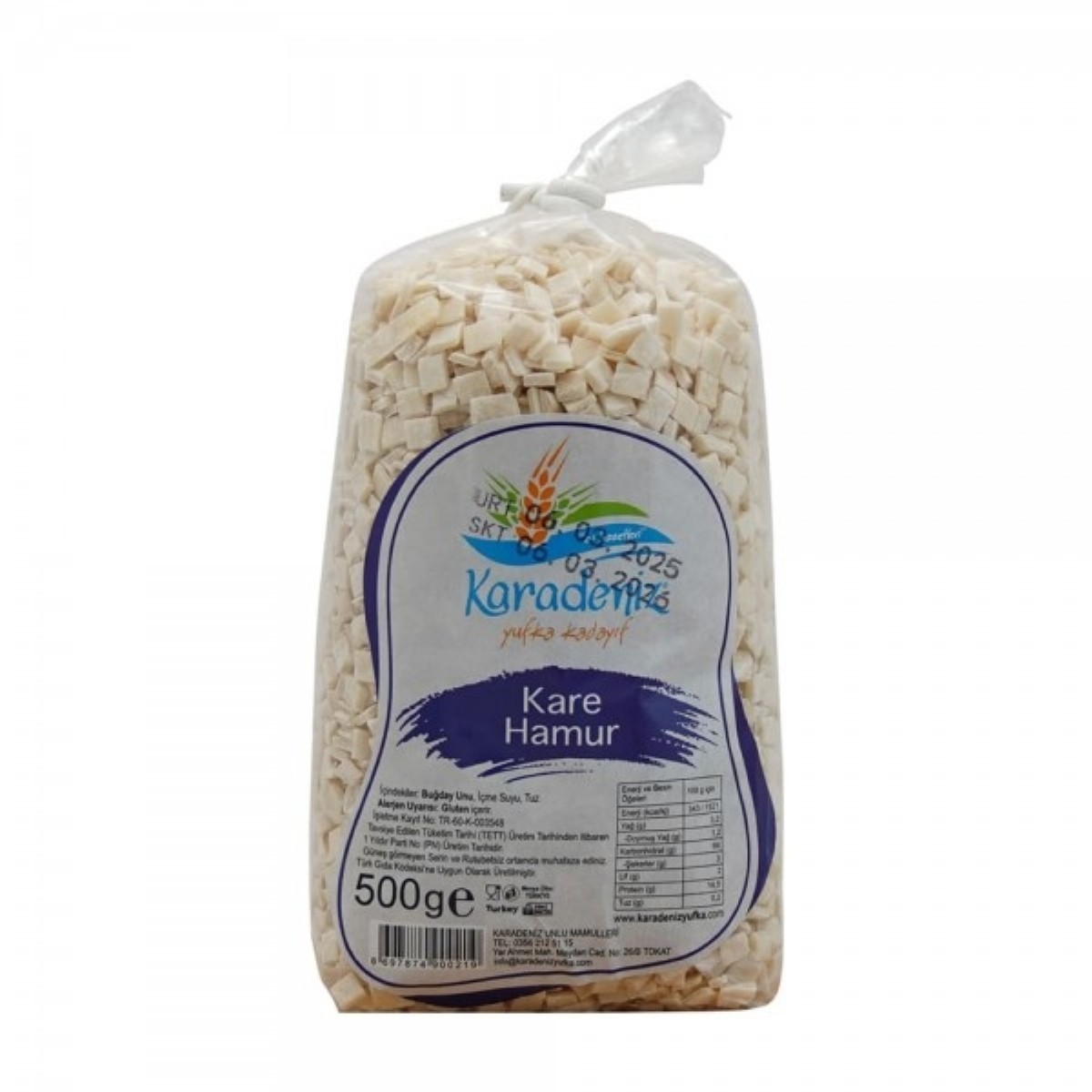Karadeniz Kare Hamur 500 gr