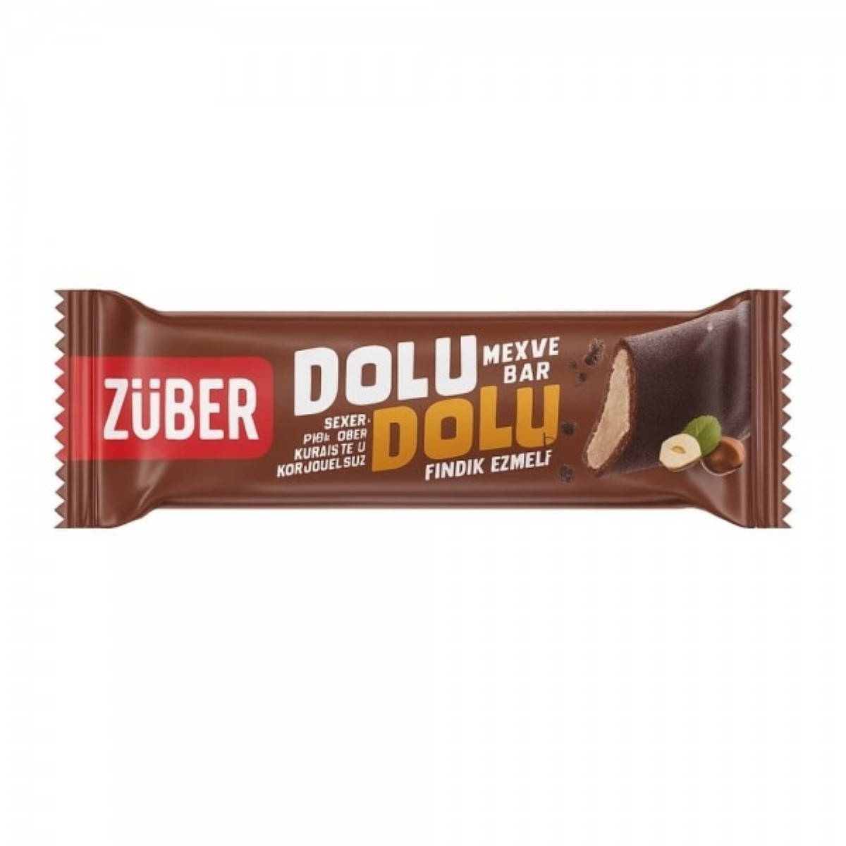 Züber Dolu Dolu Fındık Ezmeli Meyve Bar 30 gr