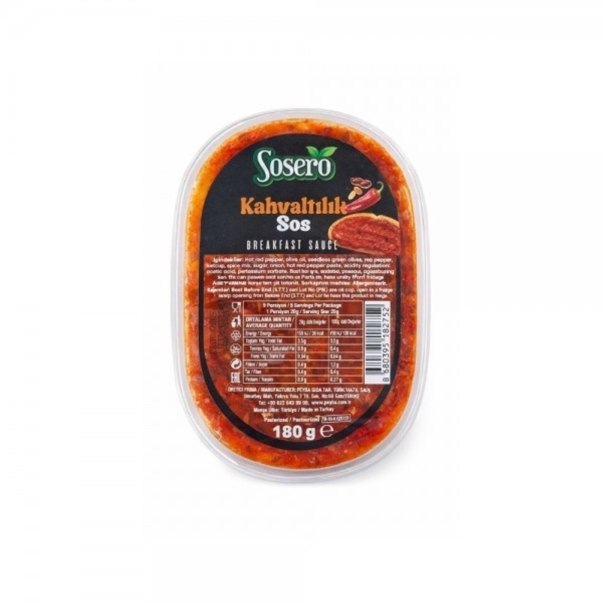Sosero Peyso Kahvaltılık Sos 180 gr
