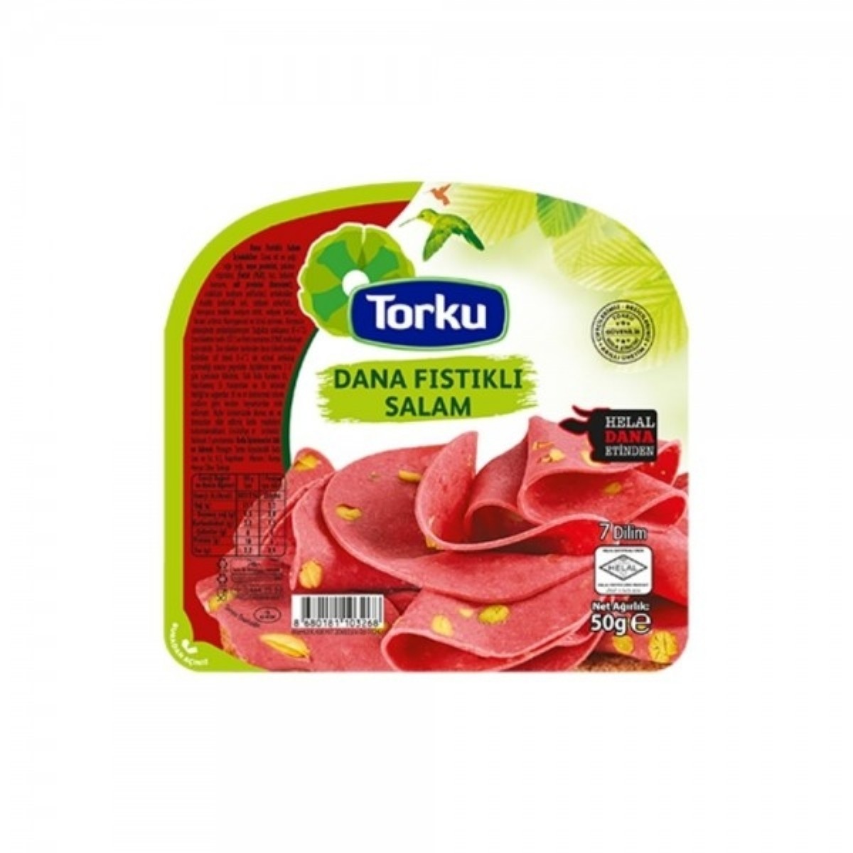 Torku Dana Fıstıklı Dilimli Salam 50 gr