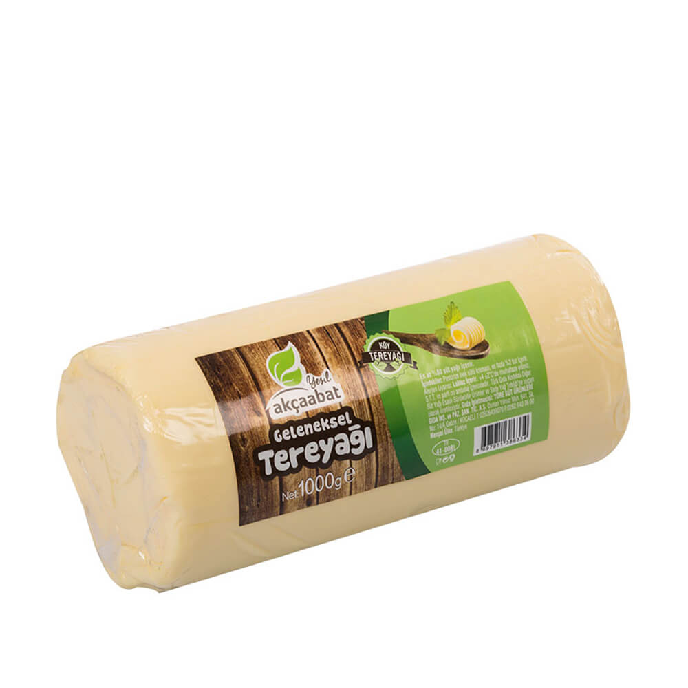 Yeşil Akçaabat Trabzon Tereyağı Tuzsuz 1000 gr