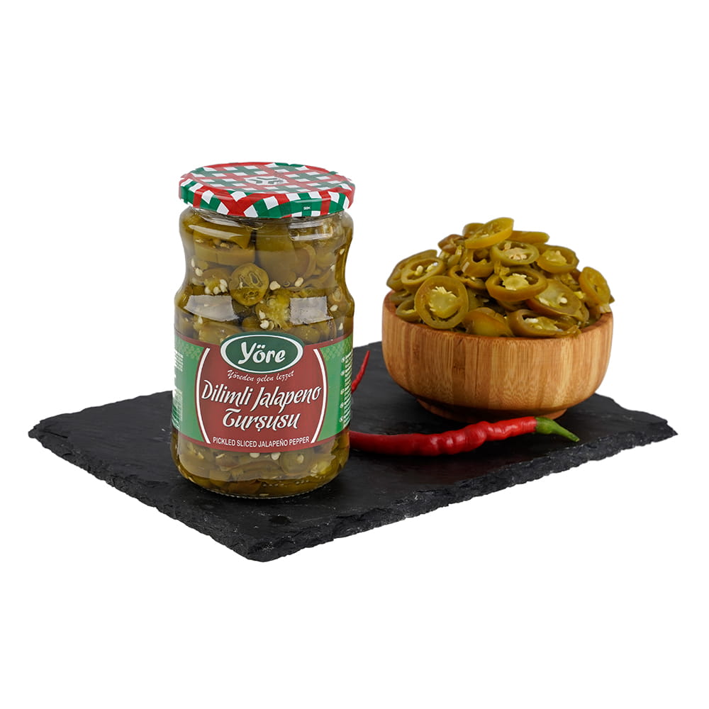 Yöre Jalapeno Biber Turşusu Cam Kavanoz 670 gr