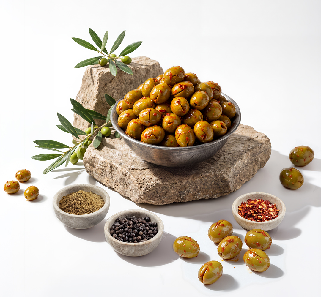 Yöre Hatay Taş Kırma Soslu Zeytin