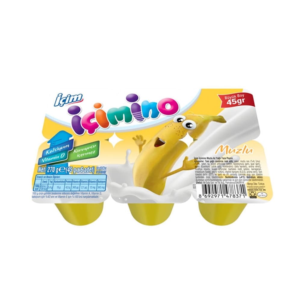 İçim İçimino Muzlu Büyüme Küpü 6X40 gr