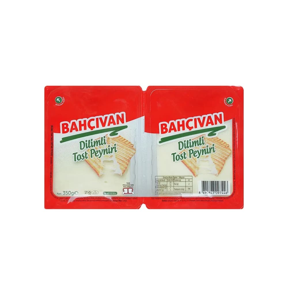 Bahçıvan Dilimli Tost Peyniri 350 gr