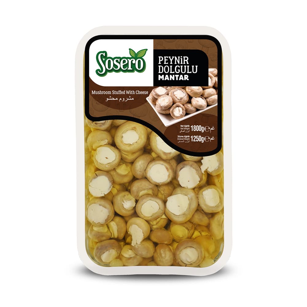Sosero Peynir Dolgulu Mantar 1800 gr Vakum Tabak