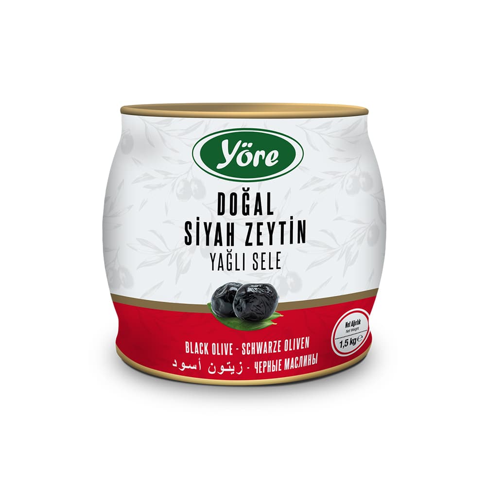 Yöre Doğal Salamura Yağlı Sele Siyah Zeytin 1500 gr