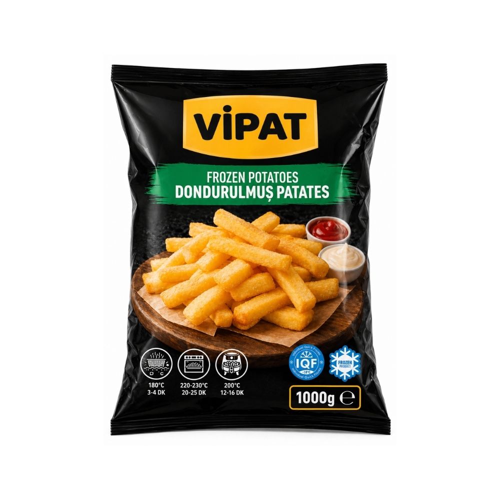 Vipat Dondurulmuş Afyon Patates 1000 gr