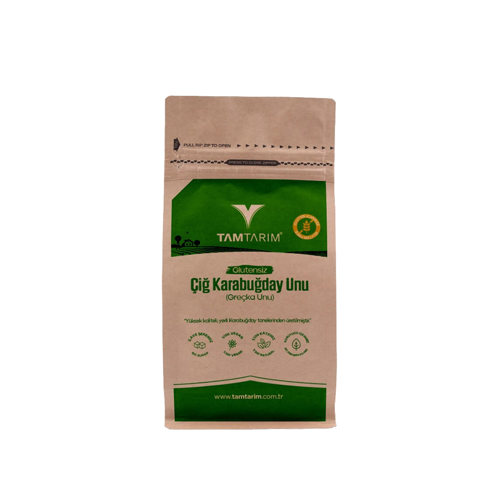 Tam Tarım Glutensiz Çiğ Karabuğday Unu 1000 gr